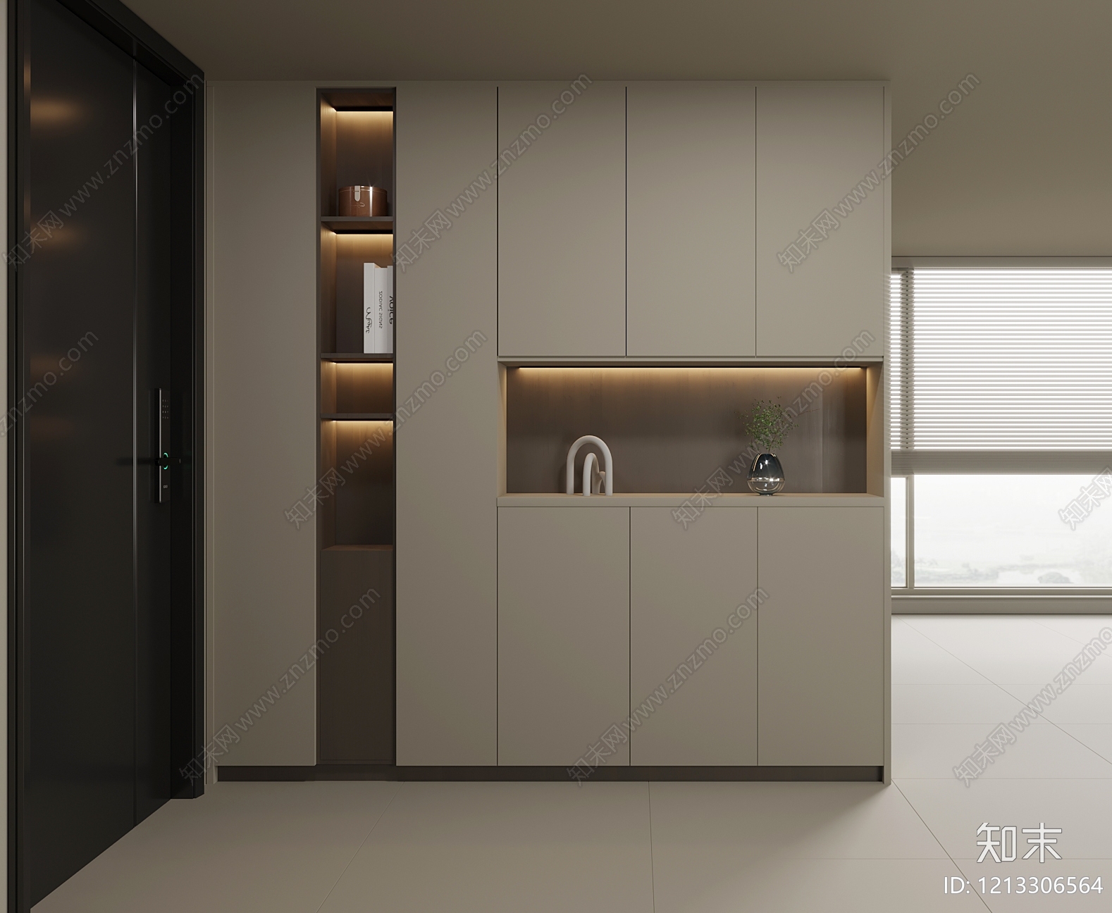 极简玄关3D模型下载【ID:1213306564】