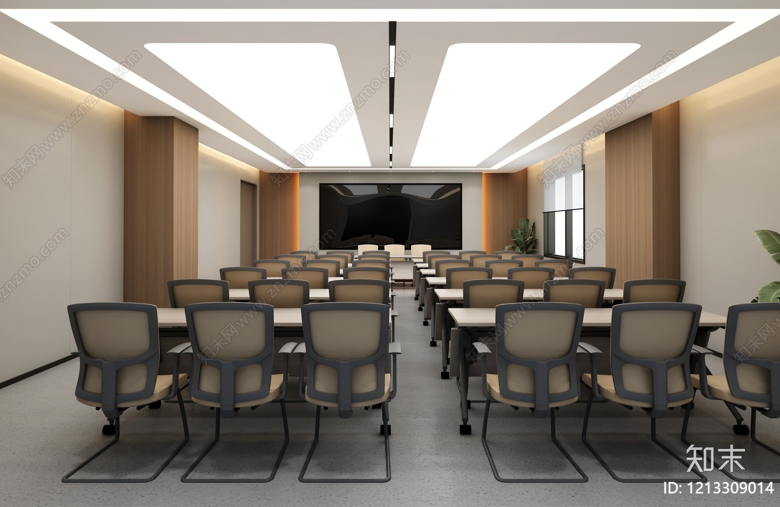 现代简约会议室3D模型下载【ID:1213309014】