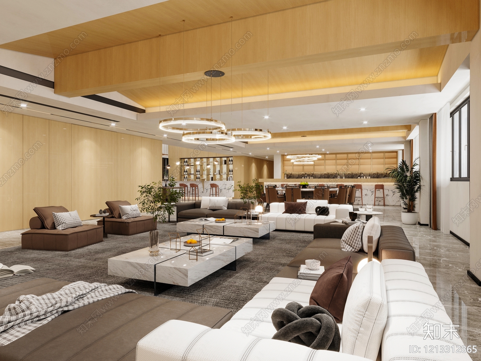新中式其他办公空间3D模型下载【ID:1213312865】
