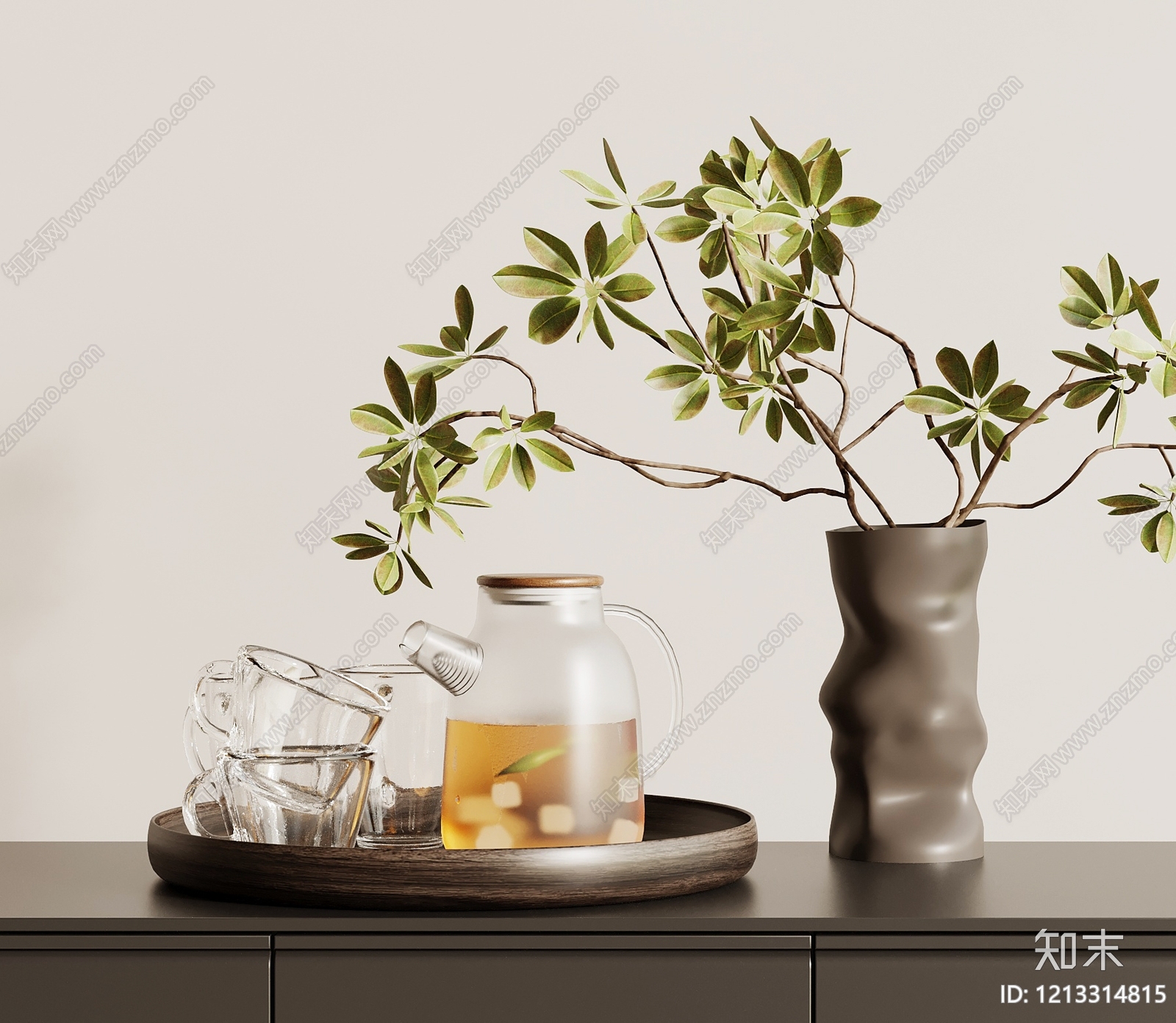 现代简约花瓶SU模型下载【ID:1213314815】