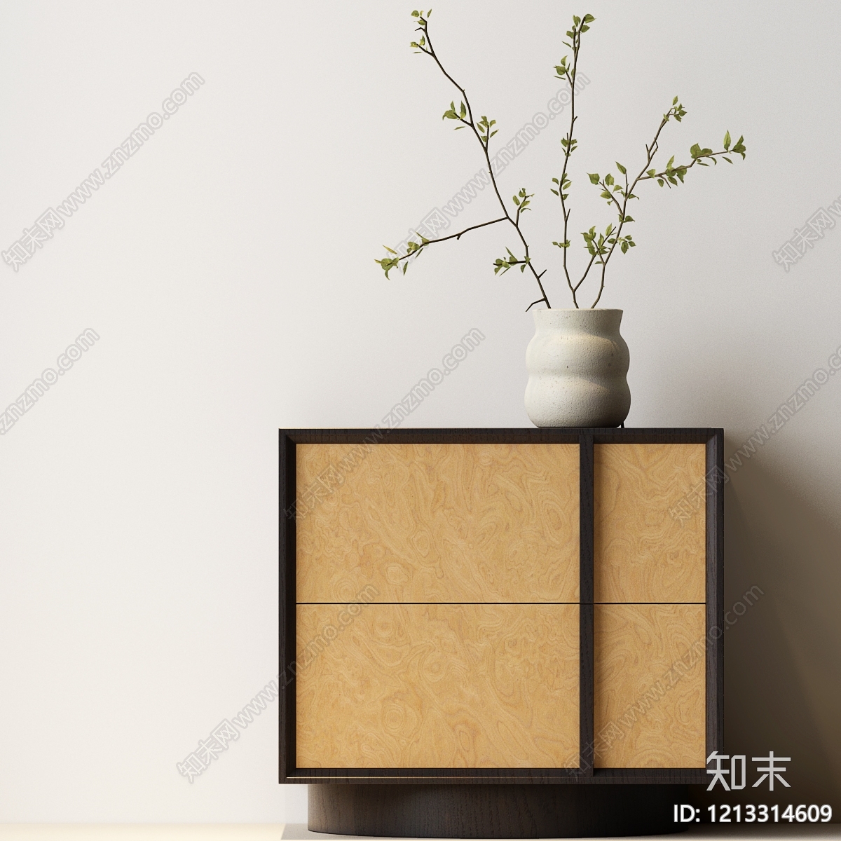 现代简约床头柜SU模型下载【ID:1213314609】