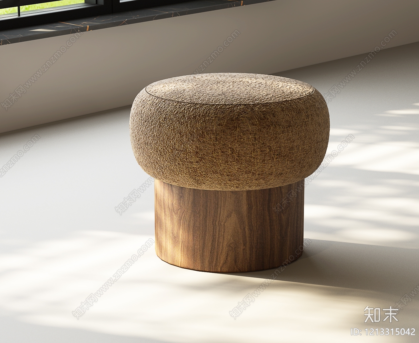 现代简约沙发凳3D模型下载【ID:1213315042】