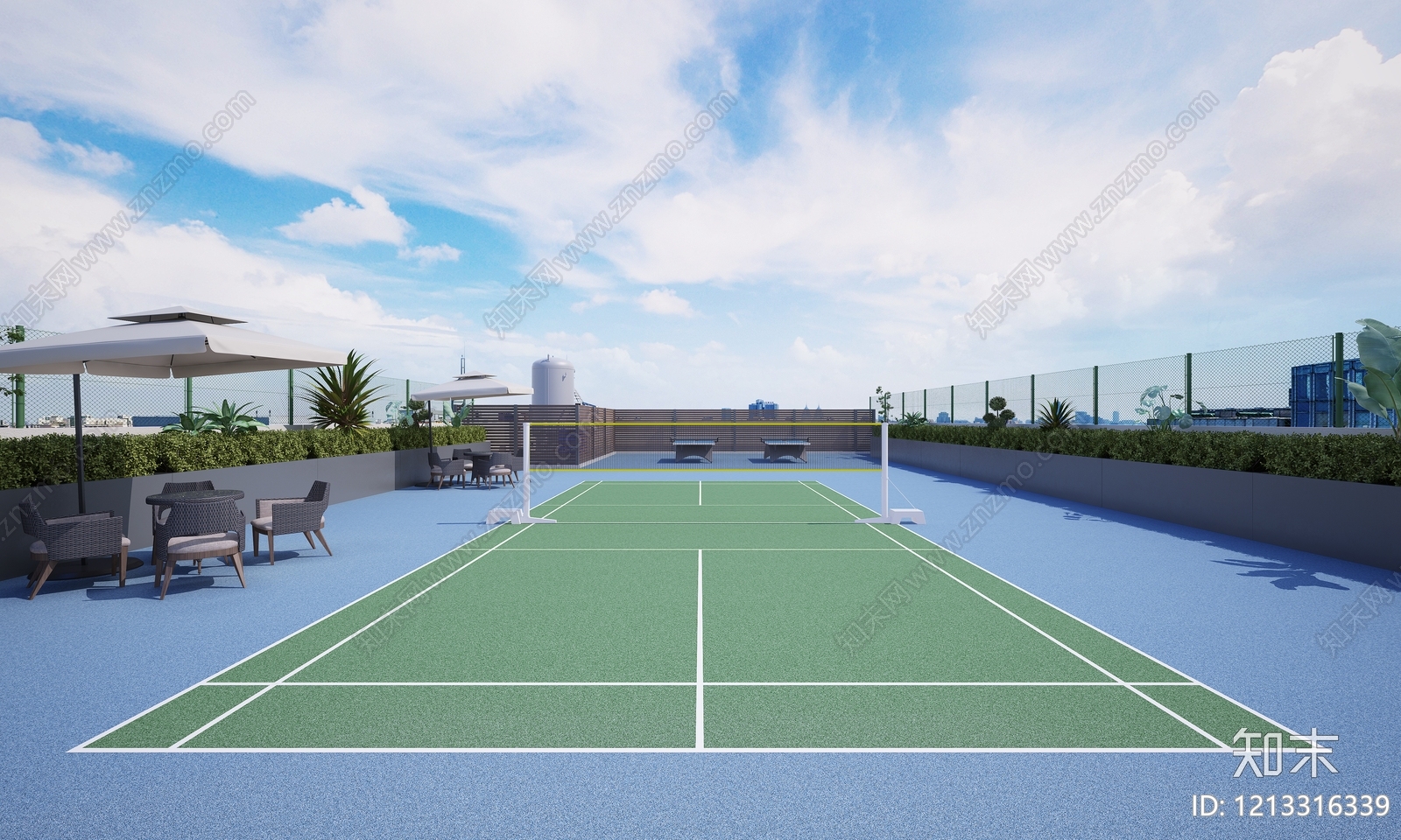 现代简约运动空间3D模型下载【ID:1213316339】