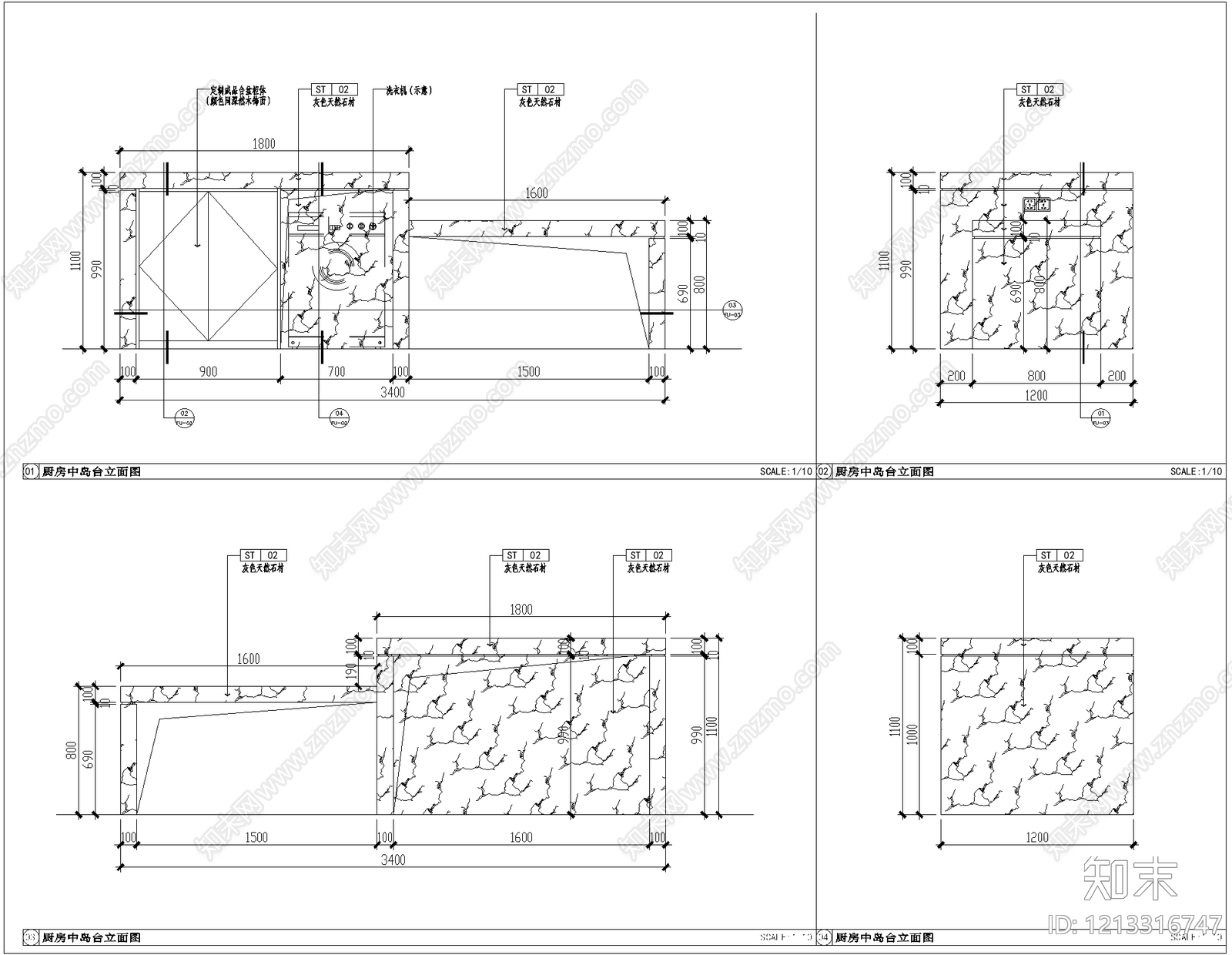 吧台节点施工图下载【ID:1213316747】