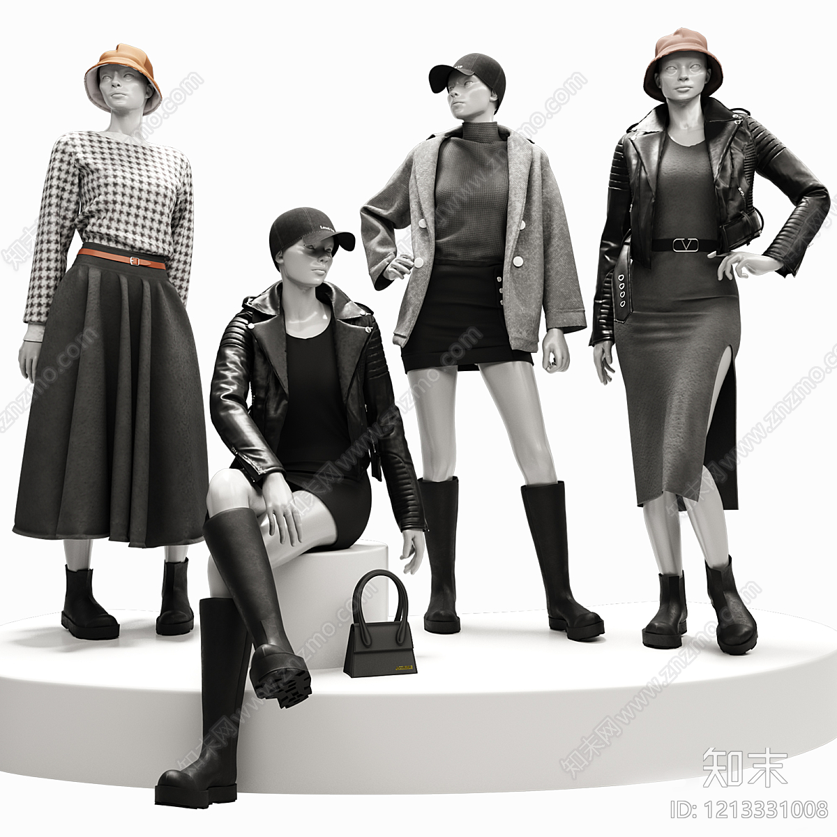 极简橱窗SU模型下载【ID:1213331008】