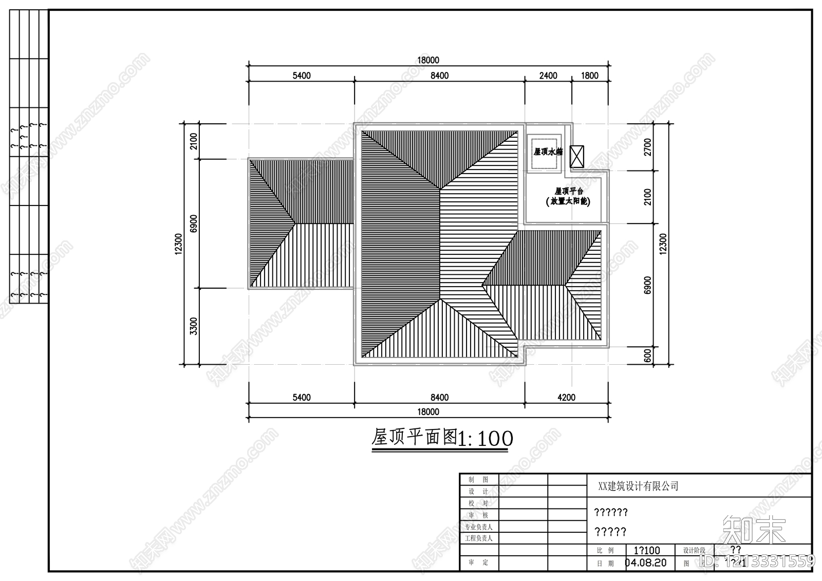 现代别墅建筑cad施工图下载【ID:1213331559】