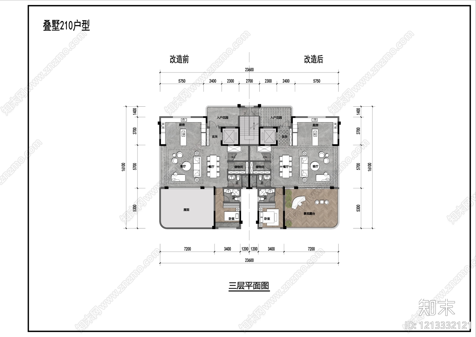 低层住宅cad施工图下载【ID:1213332121】