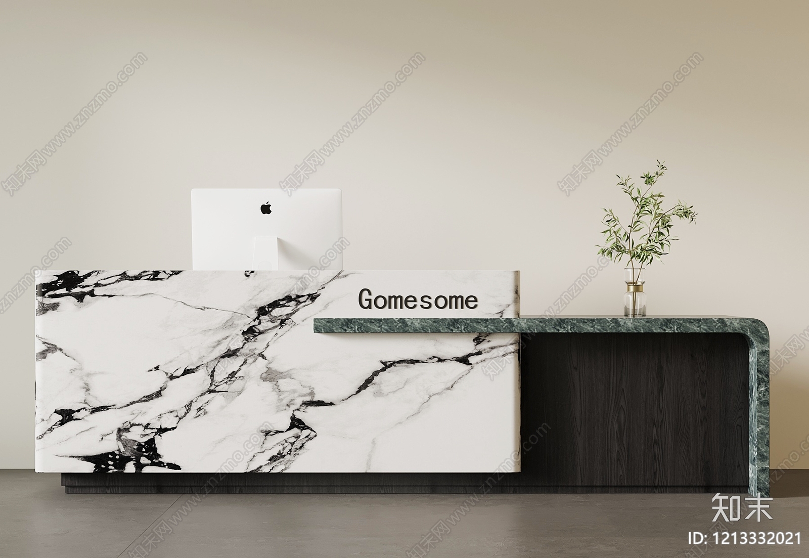 现代简约前台3D模型下载【ID:1213332021】