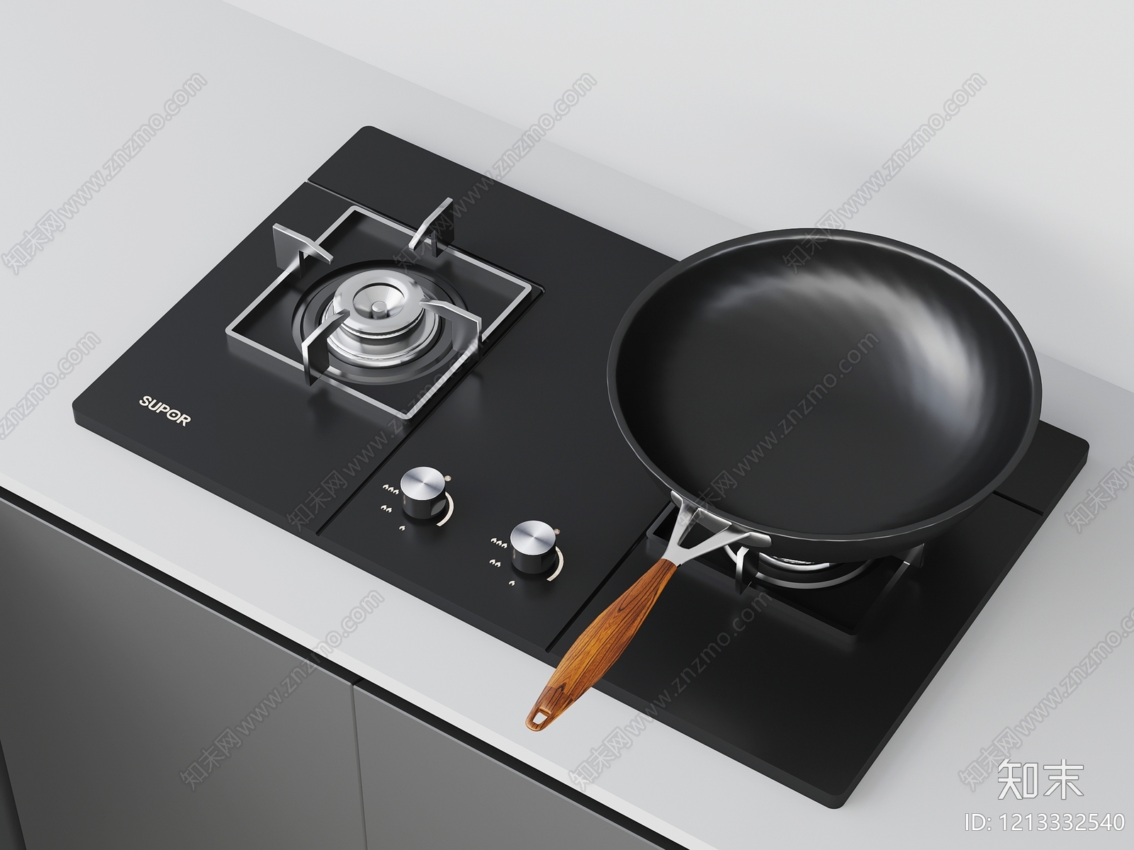 现代简约厨房用品3D模型下载【ID:1213332540】