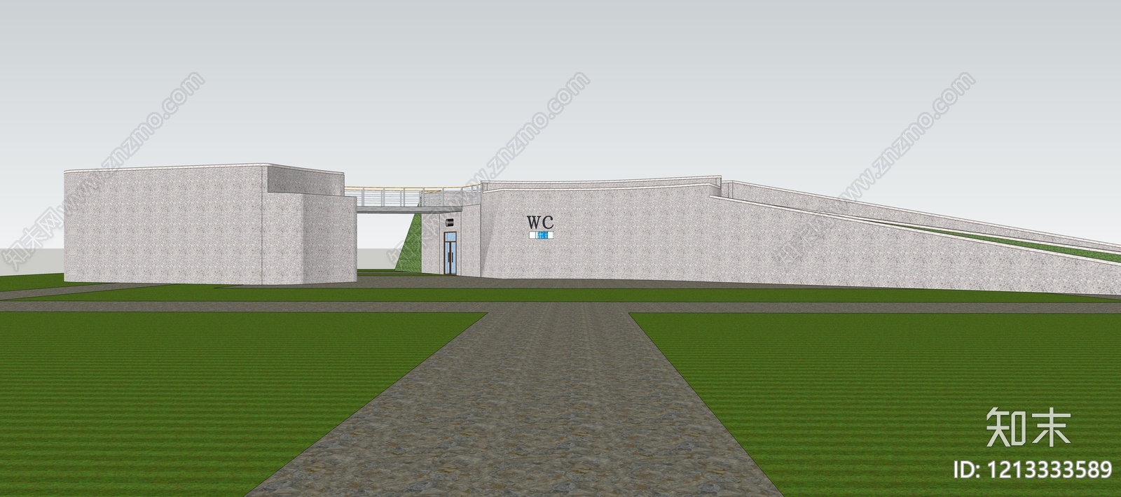 现代小公建SU模型下载【ID:1213333589】