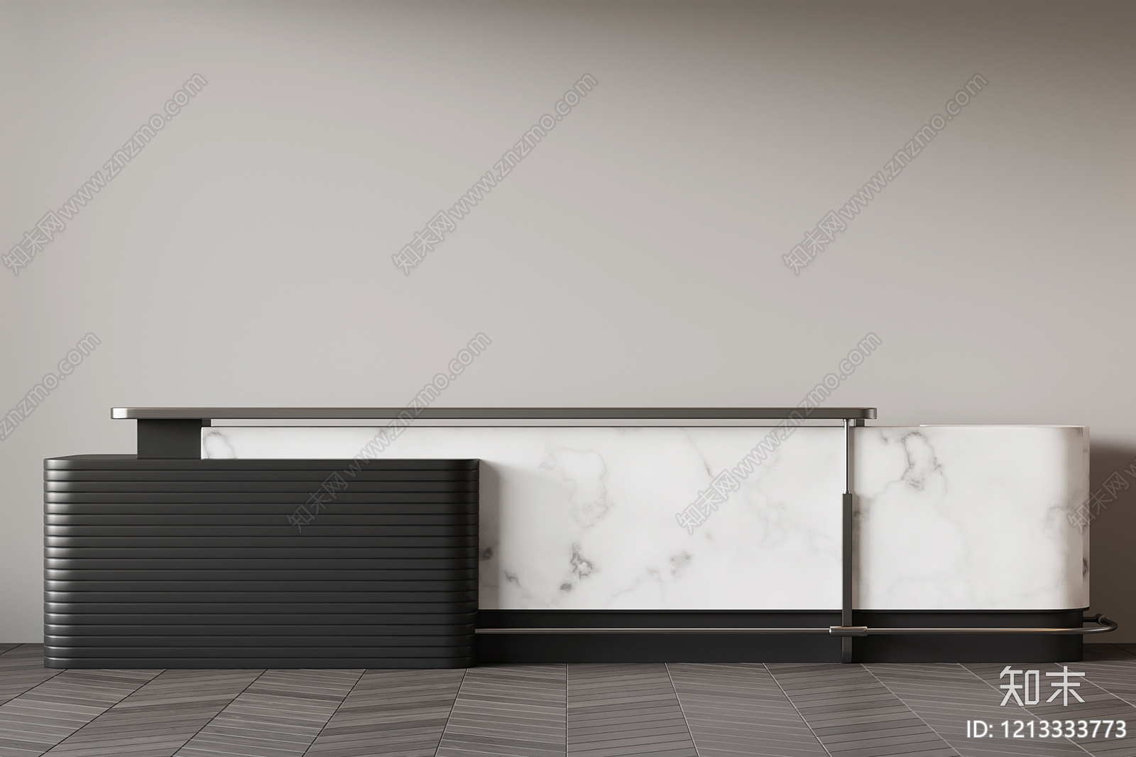 极简前台3D模型下载【ID:1213333773】