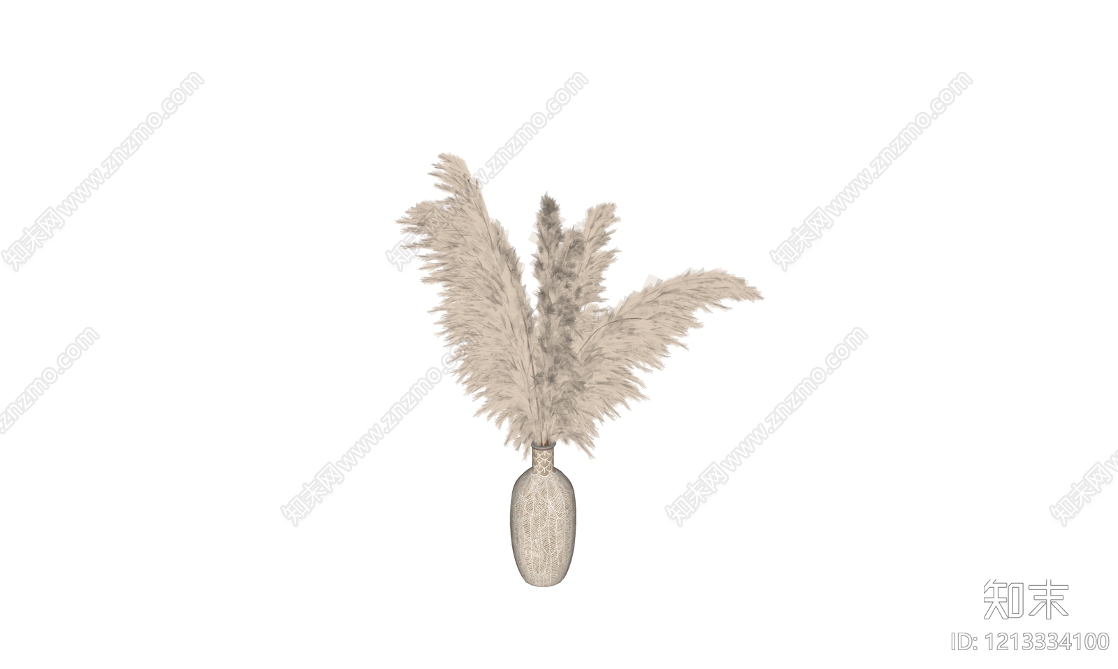 侘寂花艺SU模型下载【ID:1213334100】