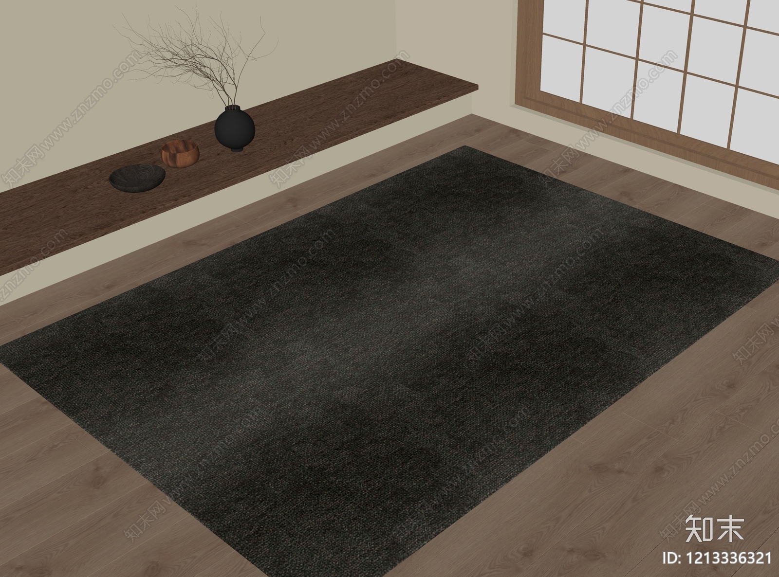 现代地毯SU模型下载【ID:1213336321】