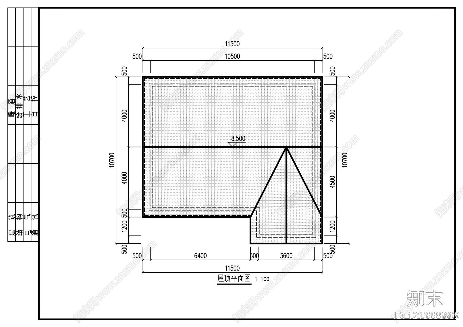 现代别墅建筑cad施工图下载【ID:1213338609】