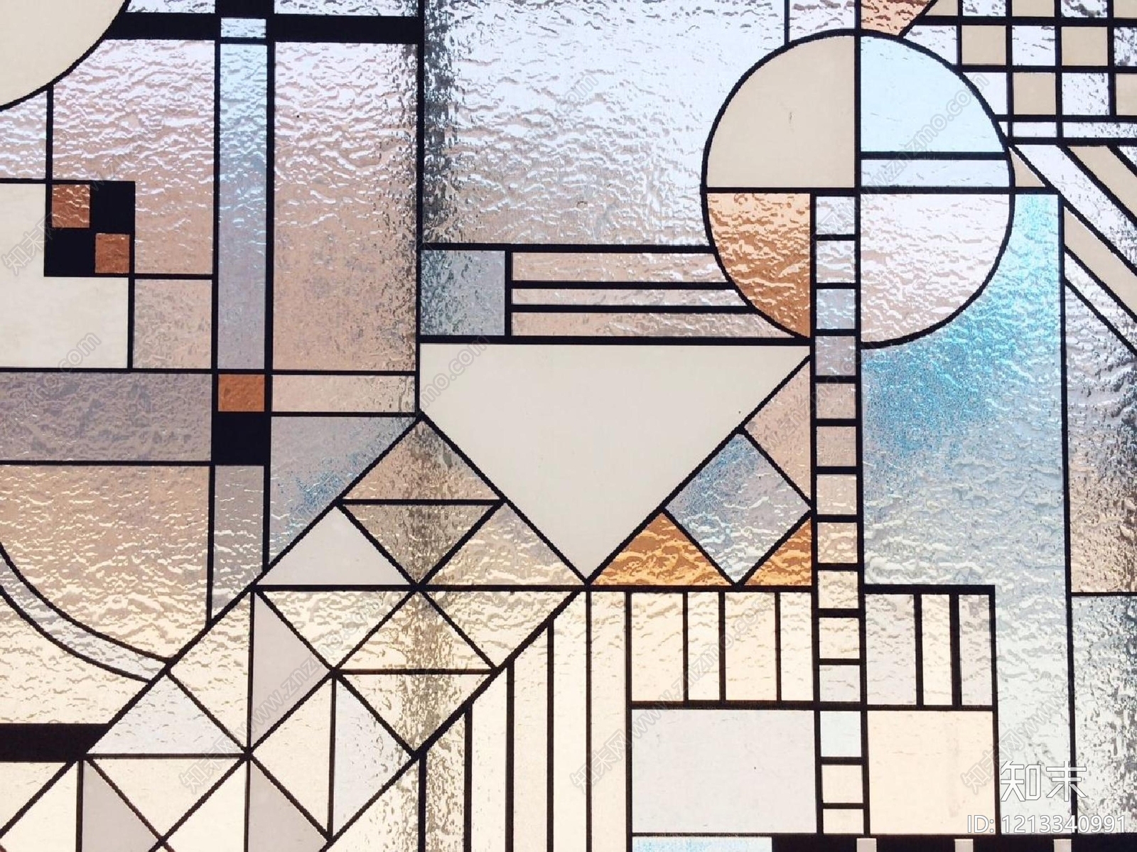 现代艺术玻璃贴图下载【ID:1213340991】