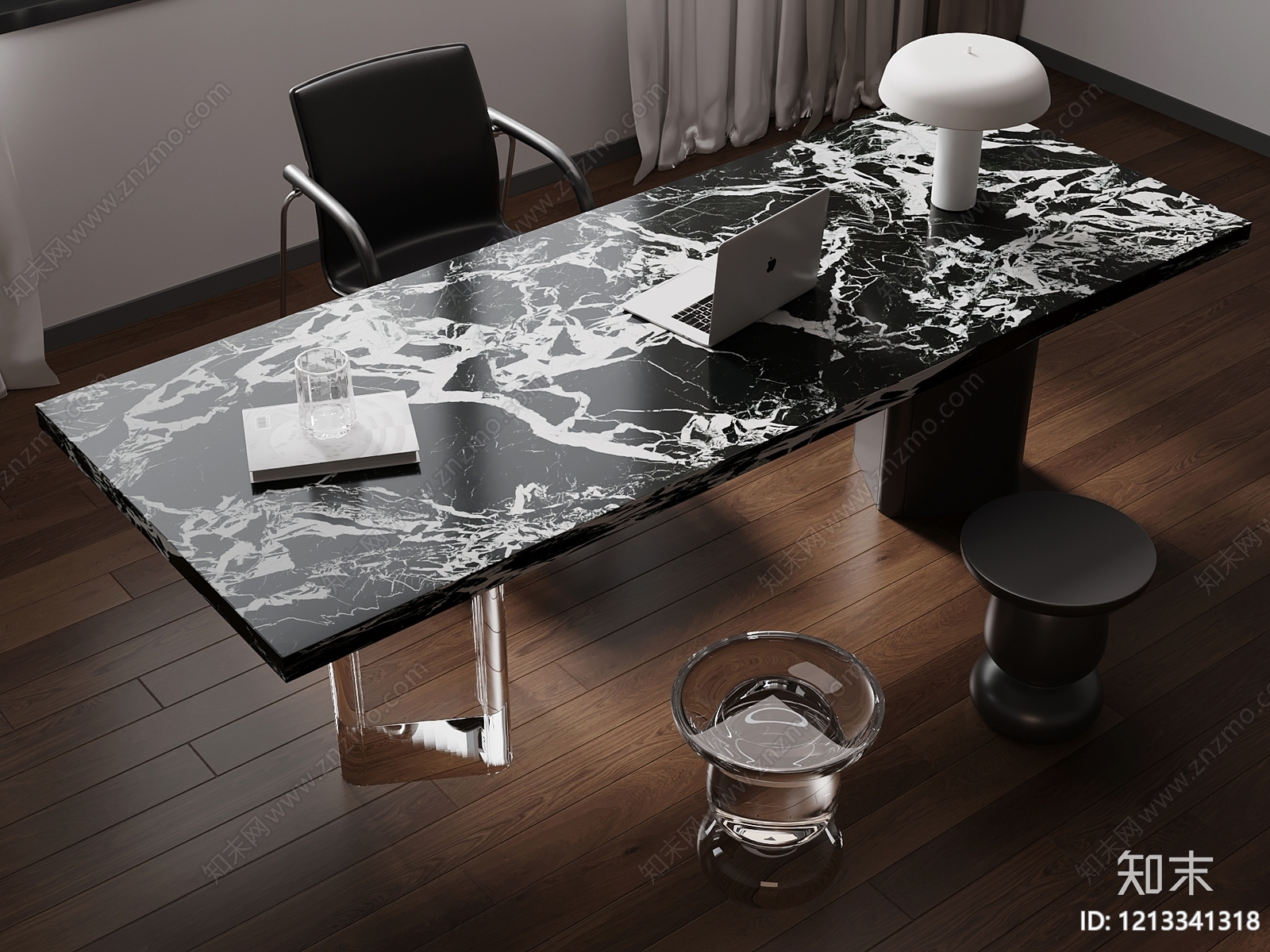极简书桌3D模型下载【ID:1213341318】