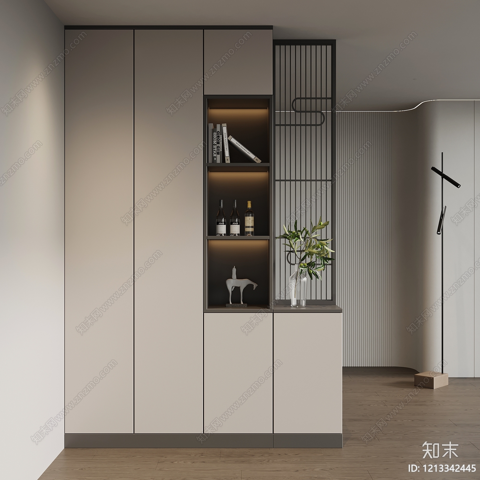 现代简约玄关3D模型下载【ID:1213342445】