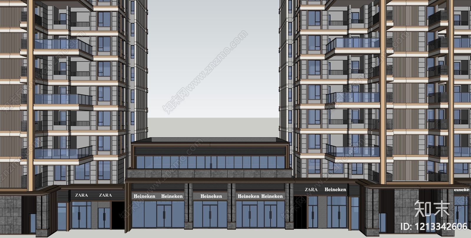 现代轻奢其他商业建筑SU模型下载【ID:1213342606】