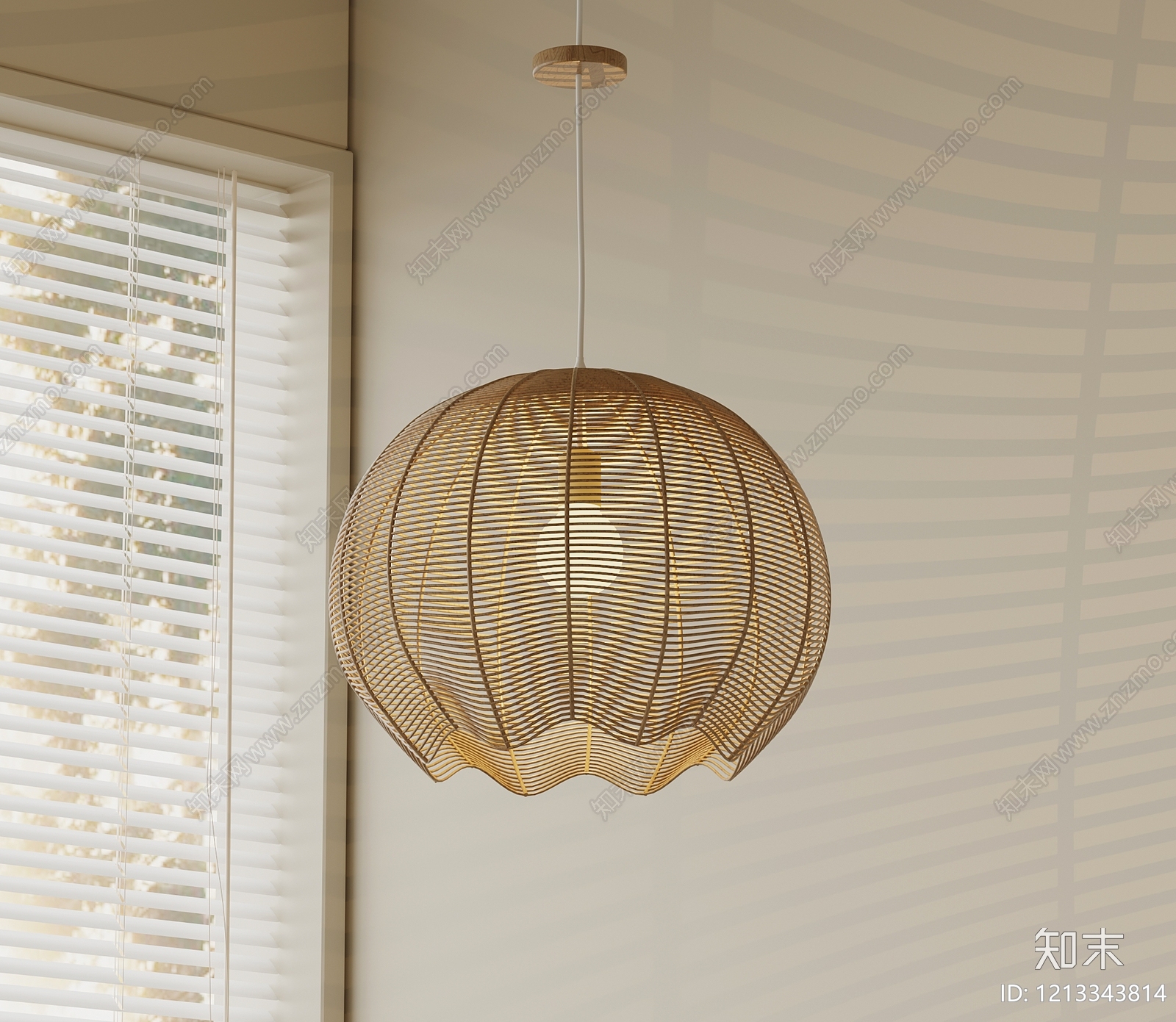 日式餐厅吊灯SU模型下载【ID:1213343814】