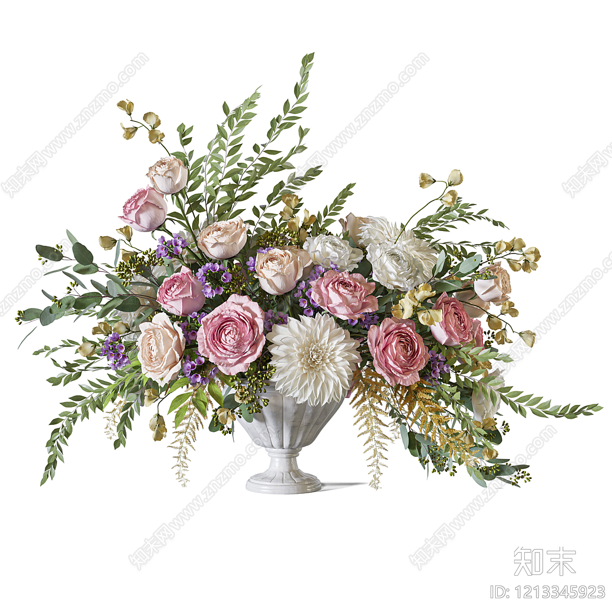 法式花艺3D模型下载【ID:1213345923】