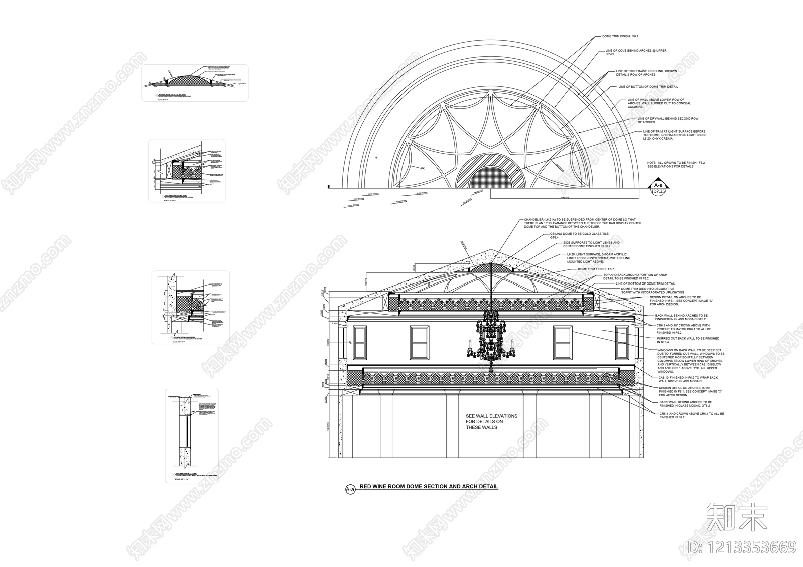 美式会所施工图下载【ID:1213353669】