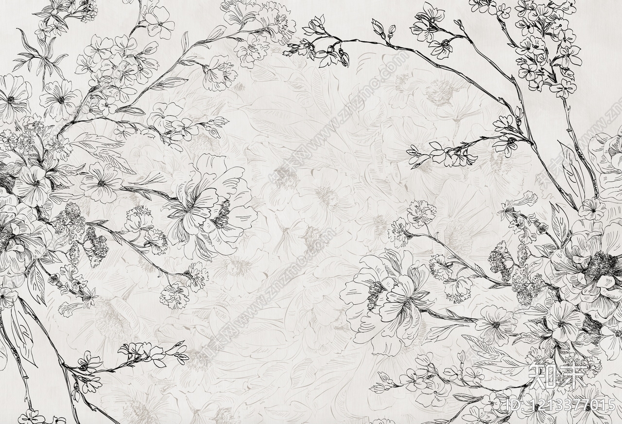 法式极简壁画贴图下载【ID:1213377015】