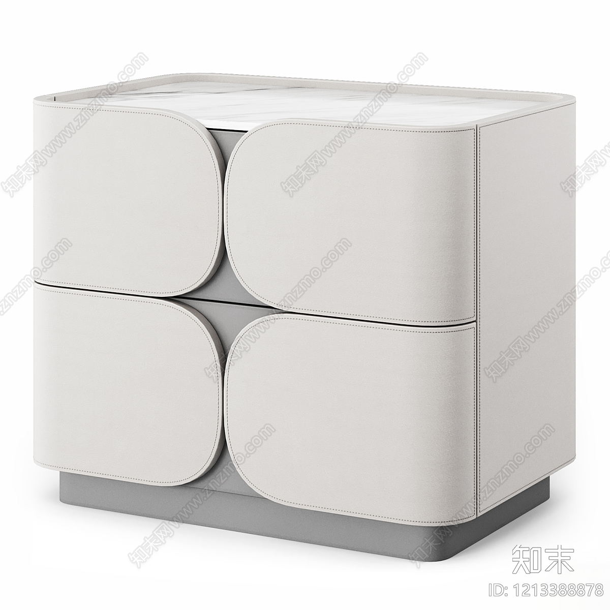 现代简约床头柜3D模型下载【ID:1213388878】