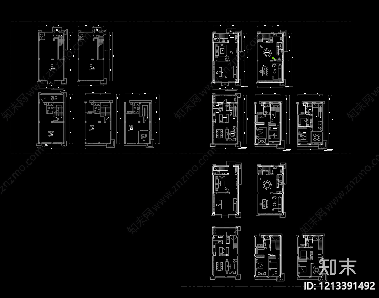 别墅cad施工图下载【ID:1213391492】