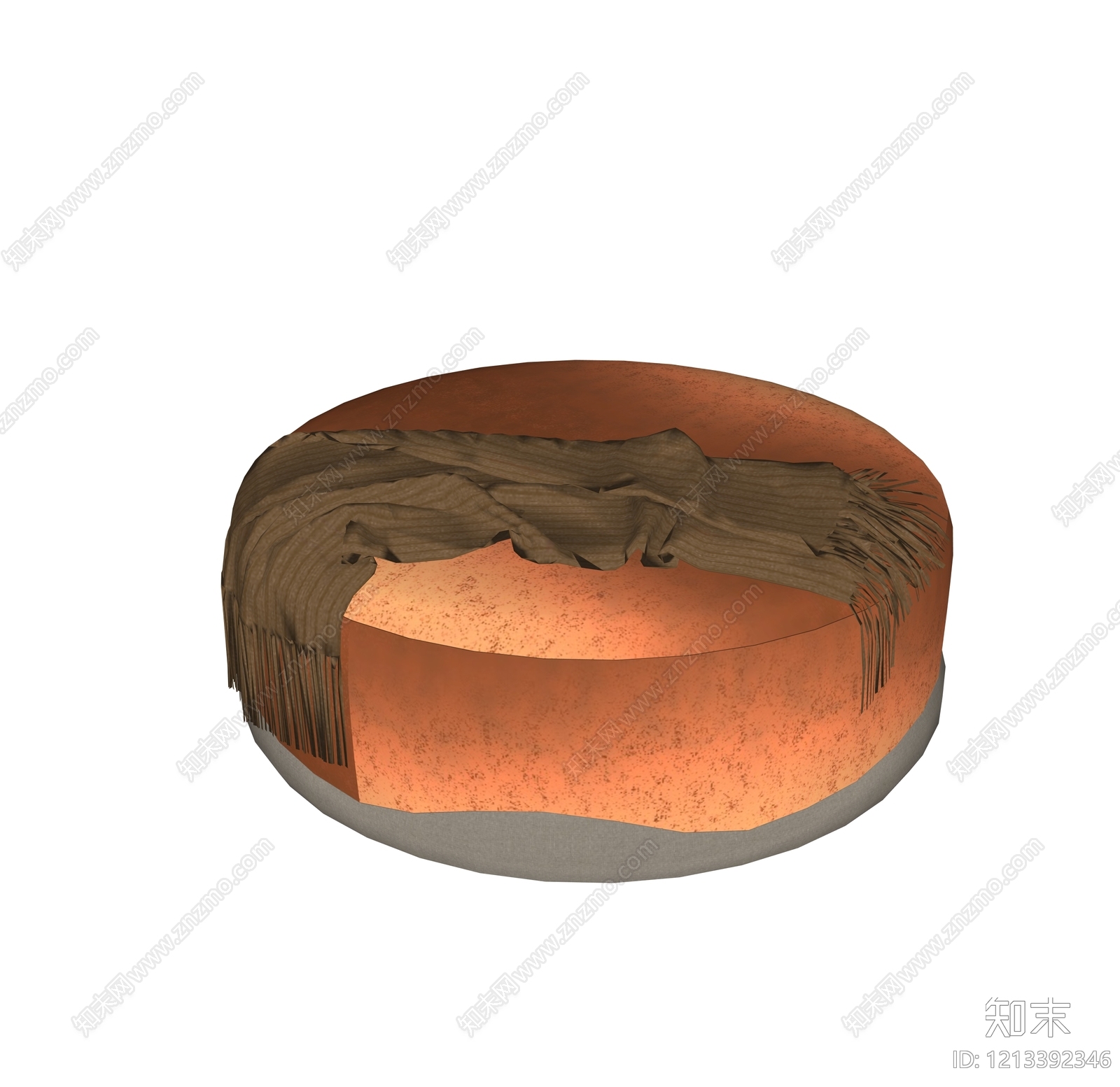 现代简约沙发凳SU模型下载【ID:1213392346】