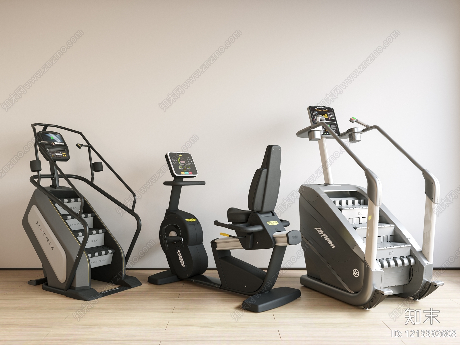 现代简约健身器材3D模型下载【ID:1213392608】