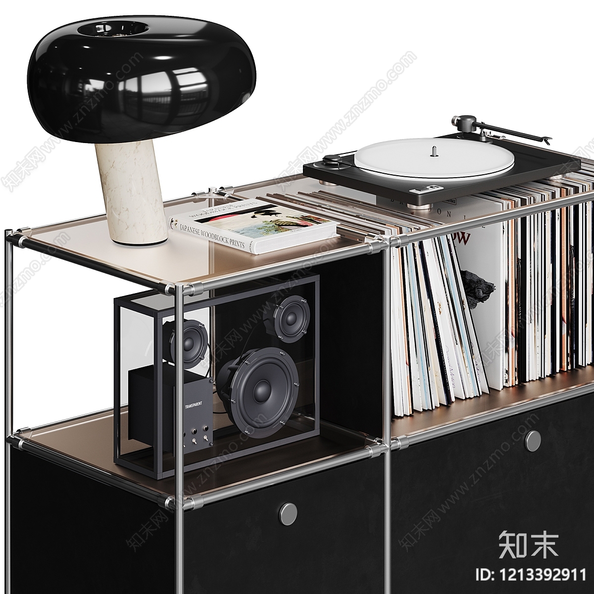 现代简约储物柜3D模型下载【ID:1213392911】
