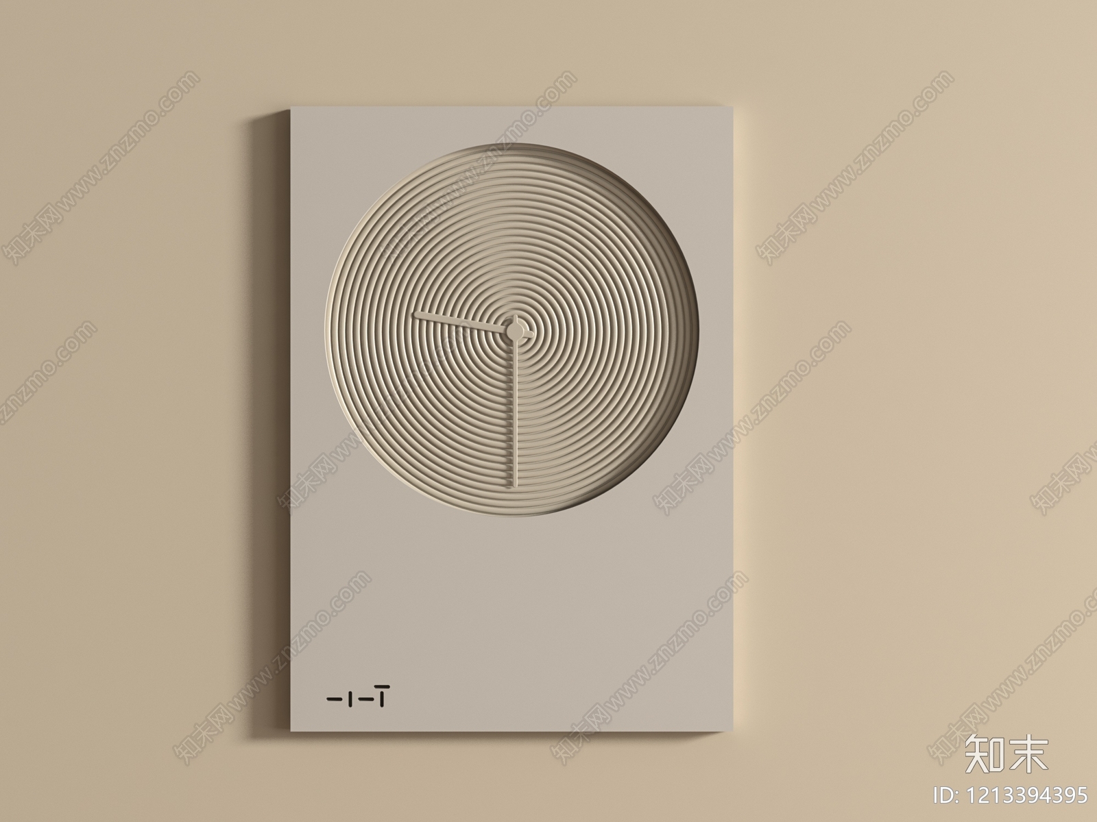 现代钟表3D模型下载【ID:1213394395】
