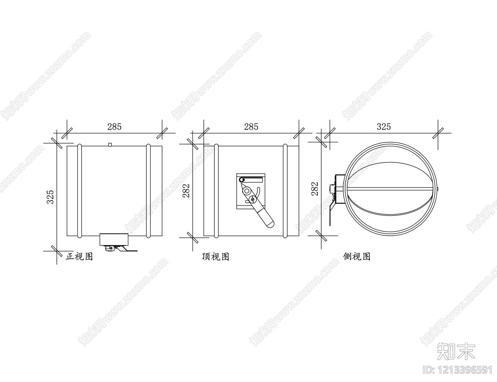 现代五金管件cad施工图下载【ID:1213396591】