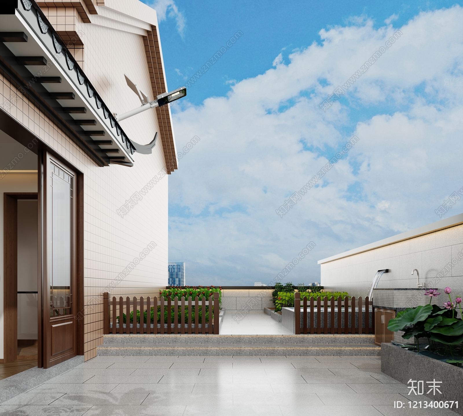 新中式茶室3D模型下载【ID:1213400671】