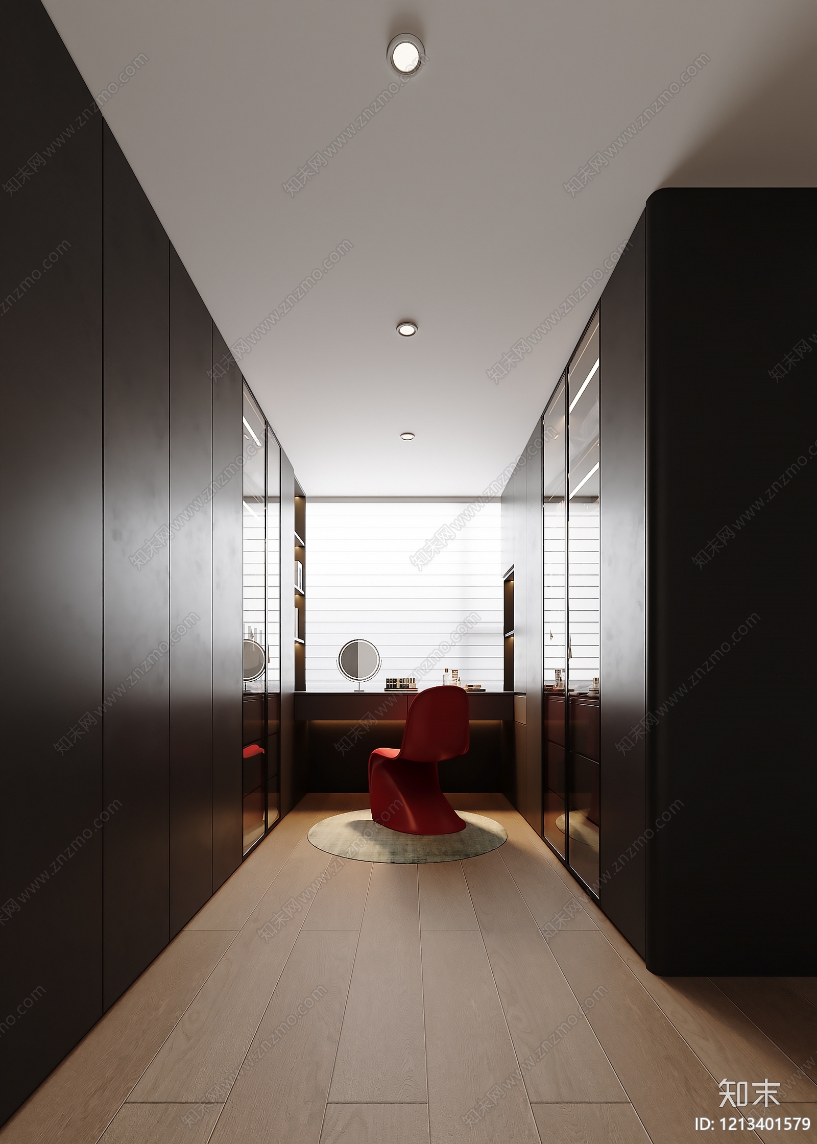 极简衣帽间3D模型下载【ID:1213401579】