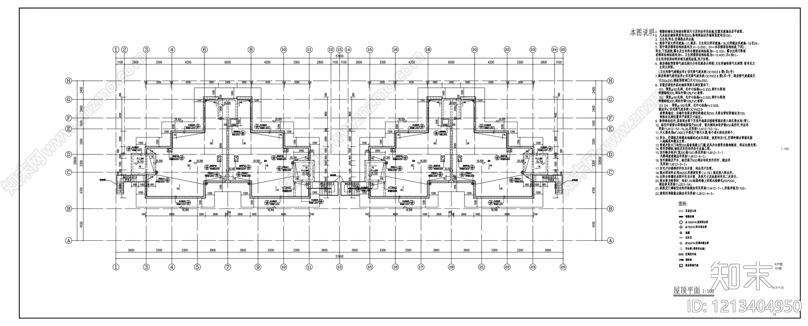现代别墅建筑cad施工图下载【ID:1213404950】