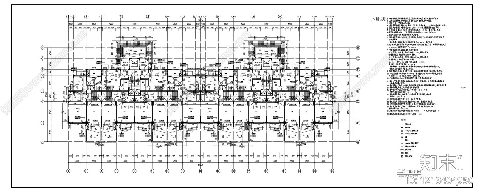 现代别墅建筑cad施工图下载【ID:1213404950】