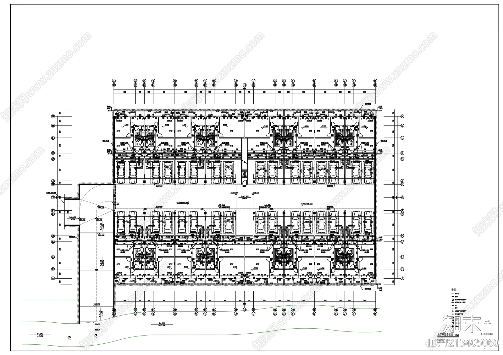 现代别墅建筑cad施工图下载【ID:1213405060】