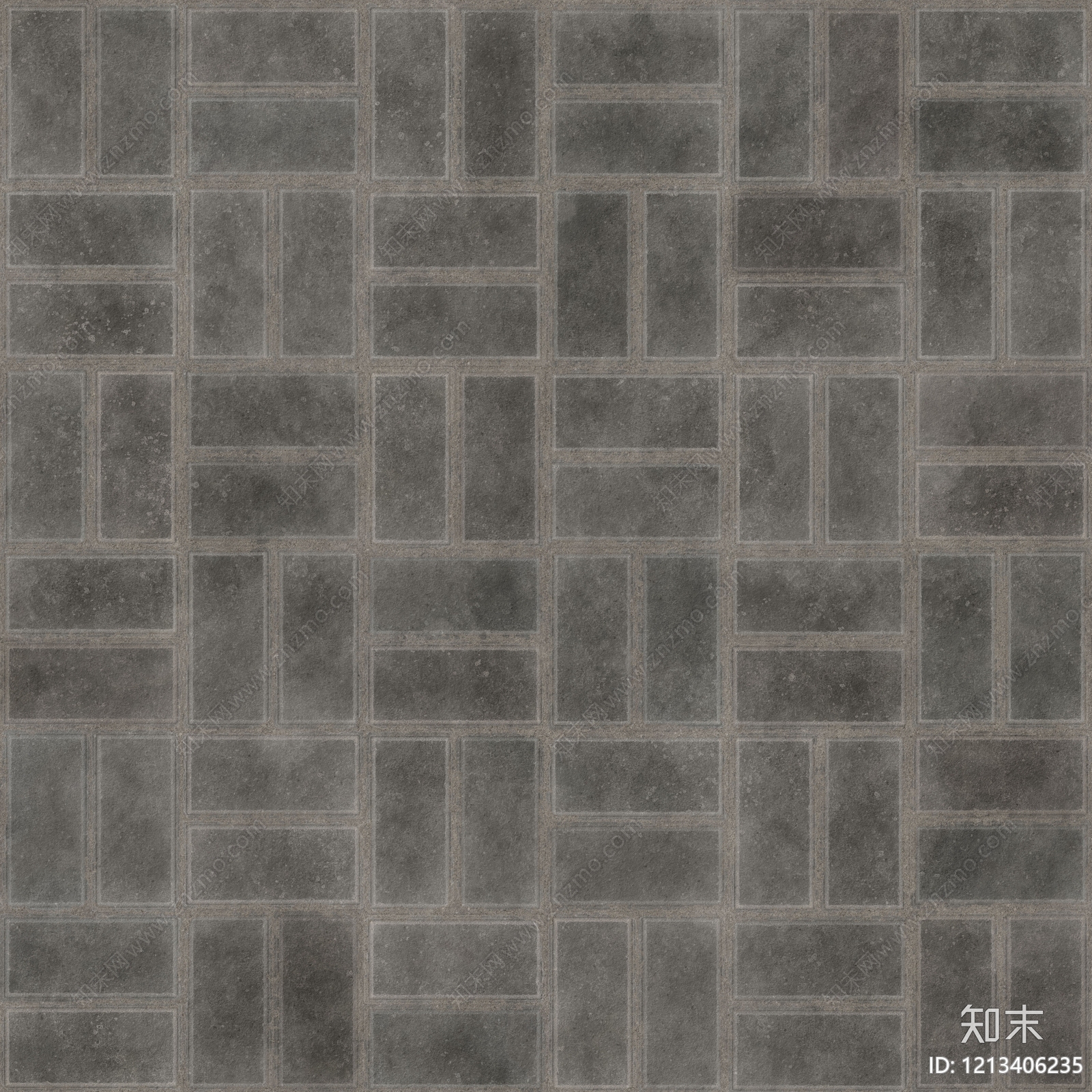 现代透水砖贴图下载【ID:1213406235】