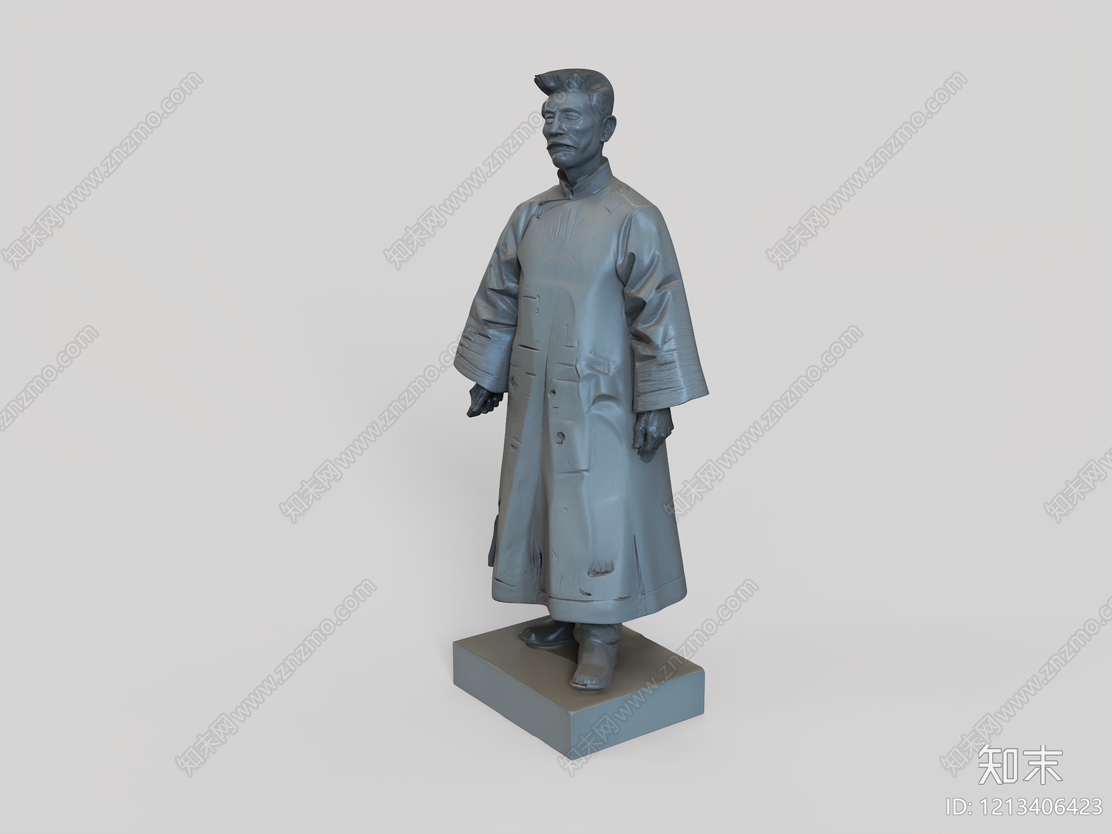新中式景观雕塑3D模型下载【ID:1213406423】
