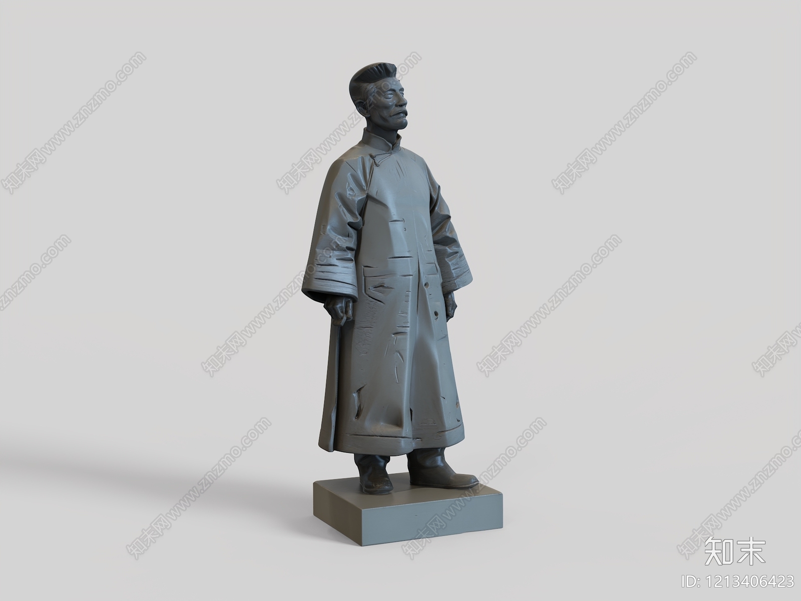 新中式景观雕塑3D模型下载【ID:1213406423】