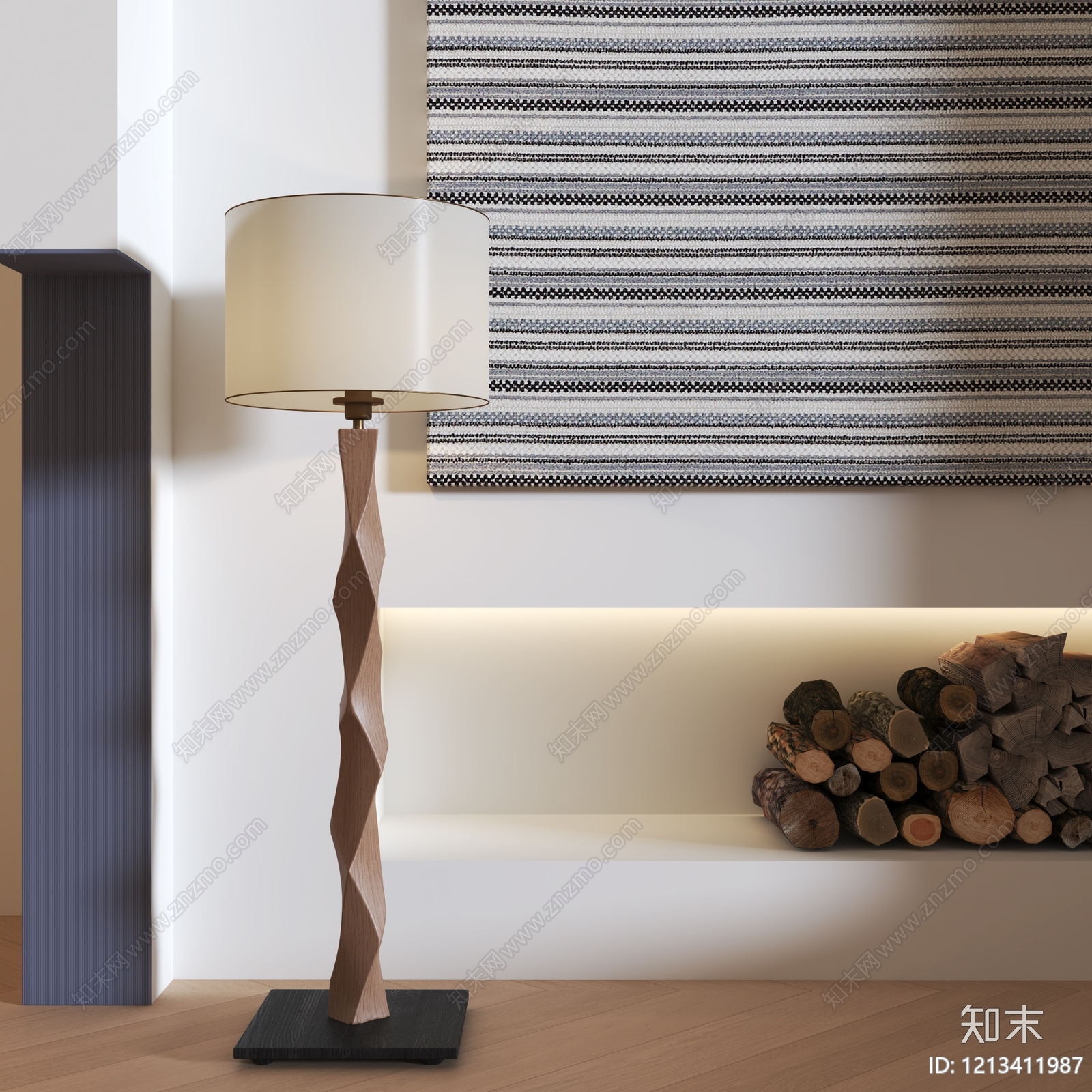 现代简约落地灯3D模型下载【ID:1213411987】