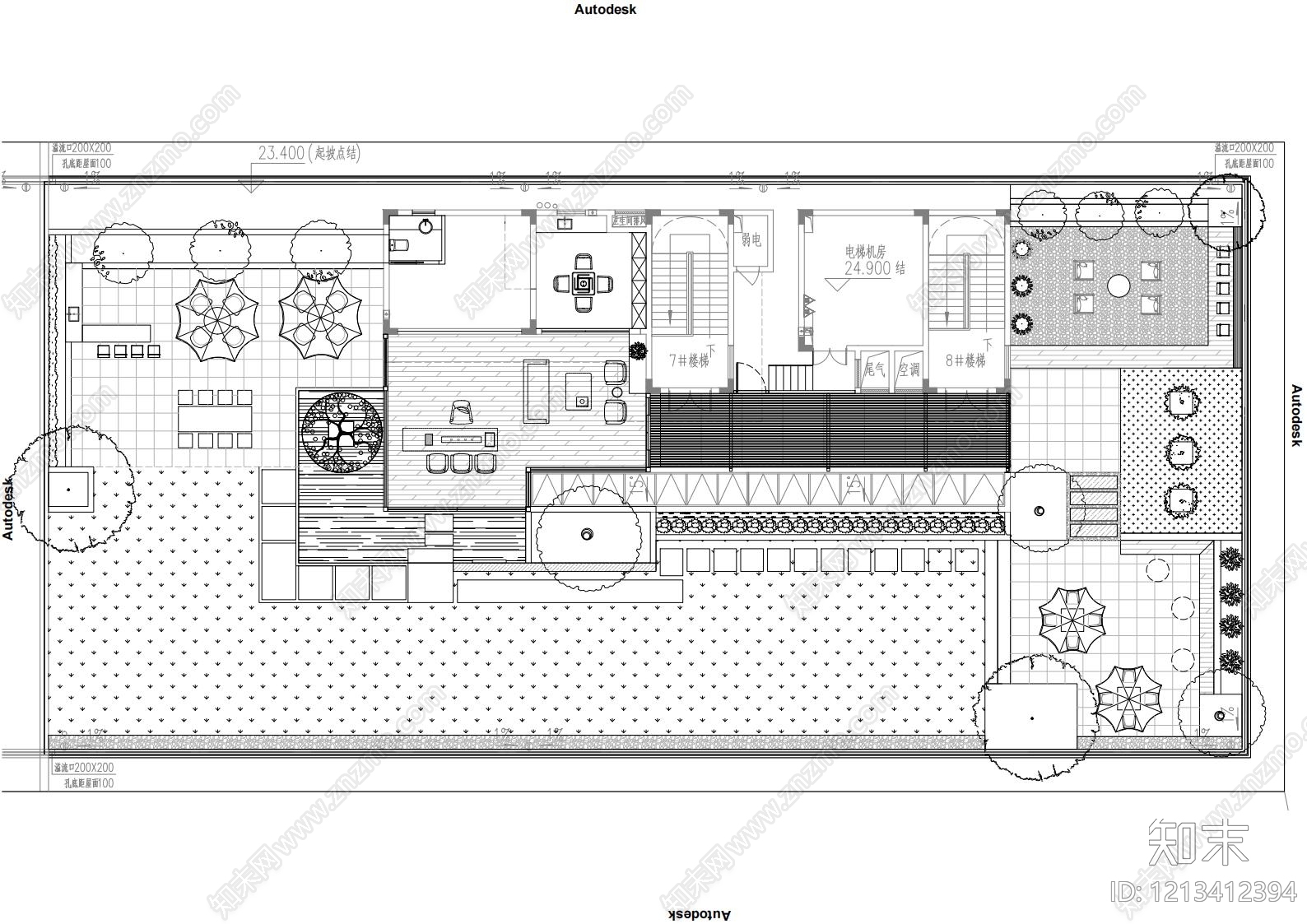 办公景观cad施工图下载【ID:1213412394】