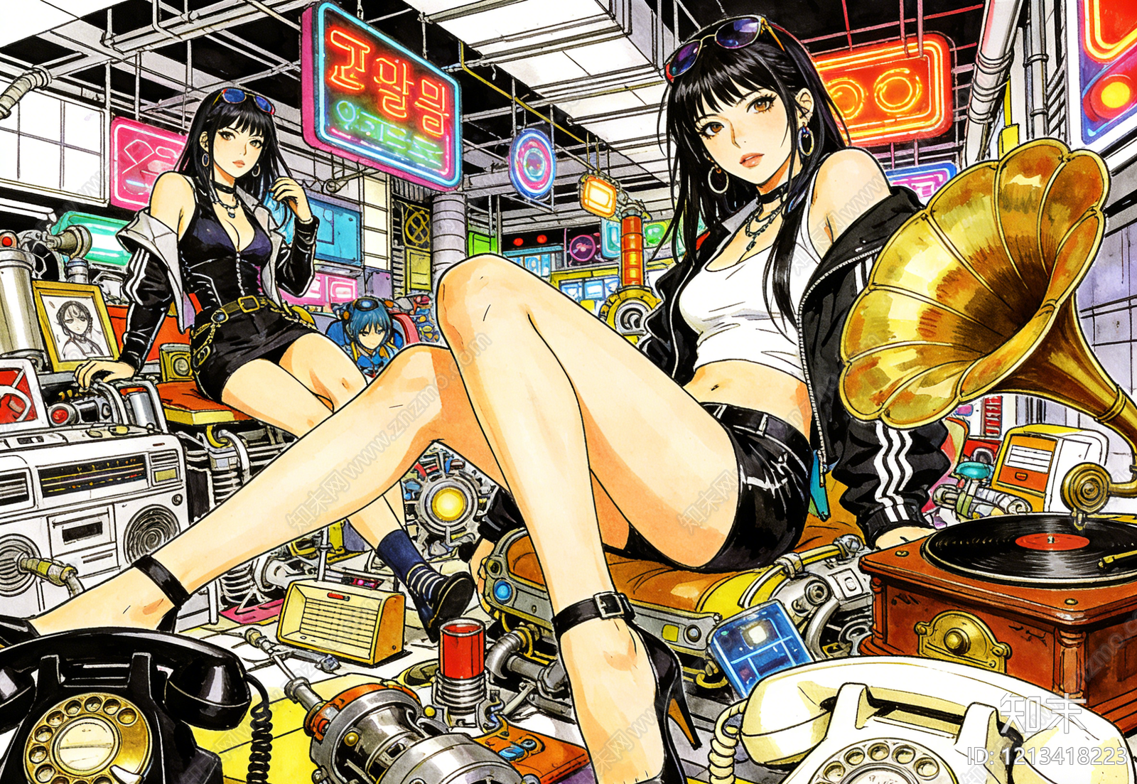 新中式现代其他挂画贴图下载【ID:1213418223】