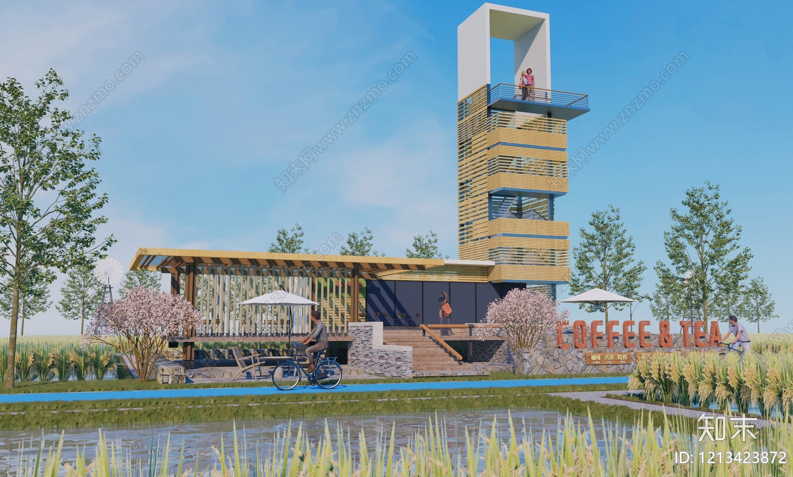 现代乡村驿站SU模型下载【ID:1213423872】