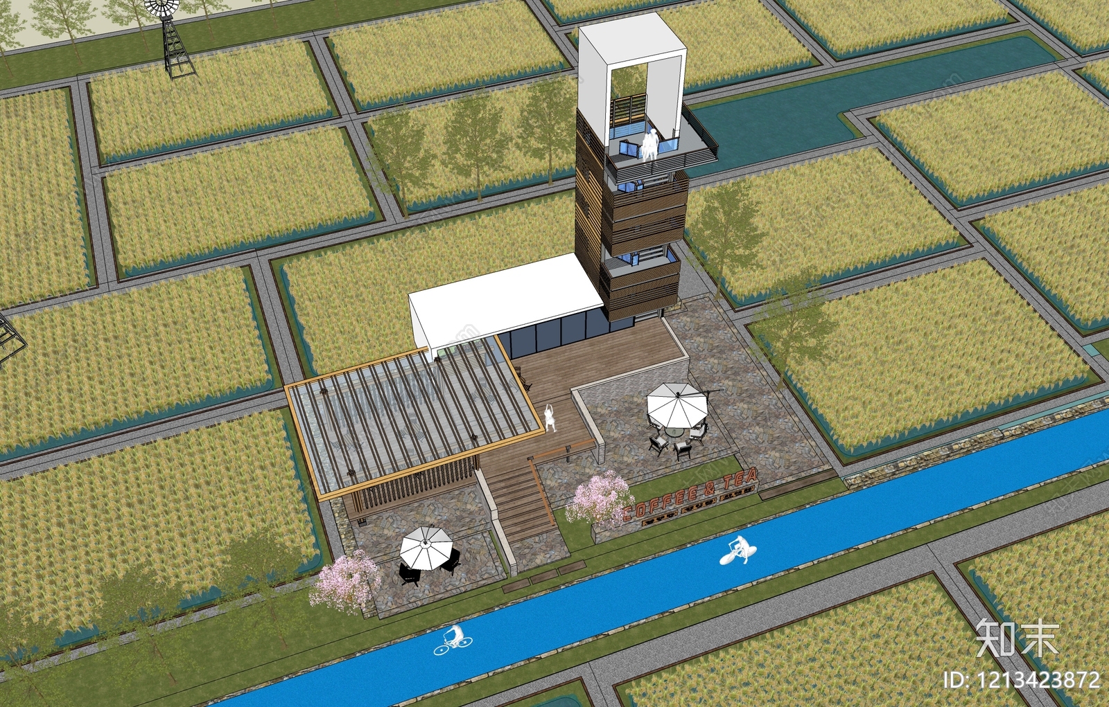 现代乡村驿站SU模型下载【ID:1213423872】