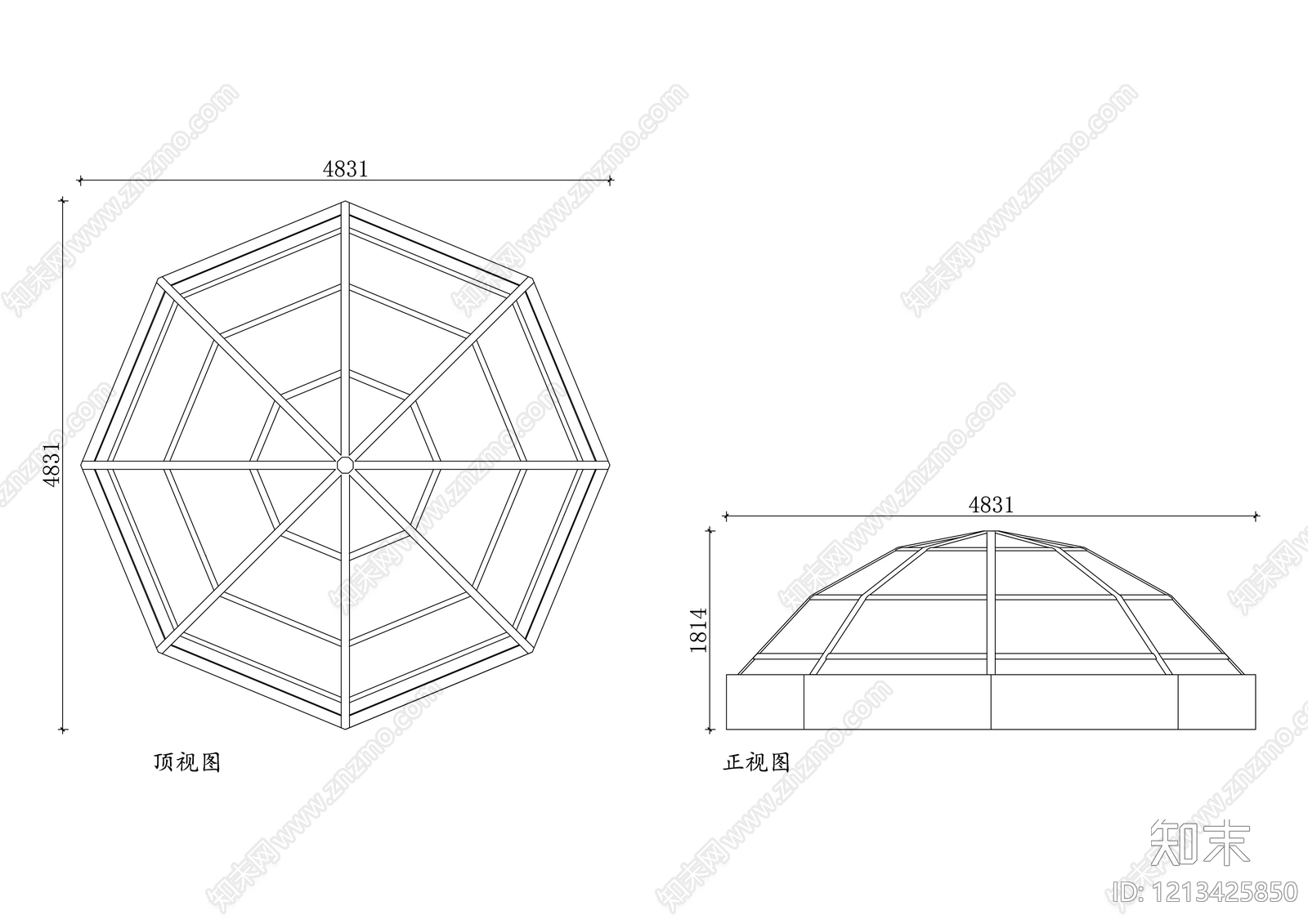 幕墙结构施工图下载【ID:1213425850】