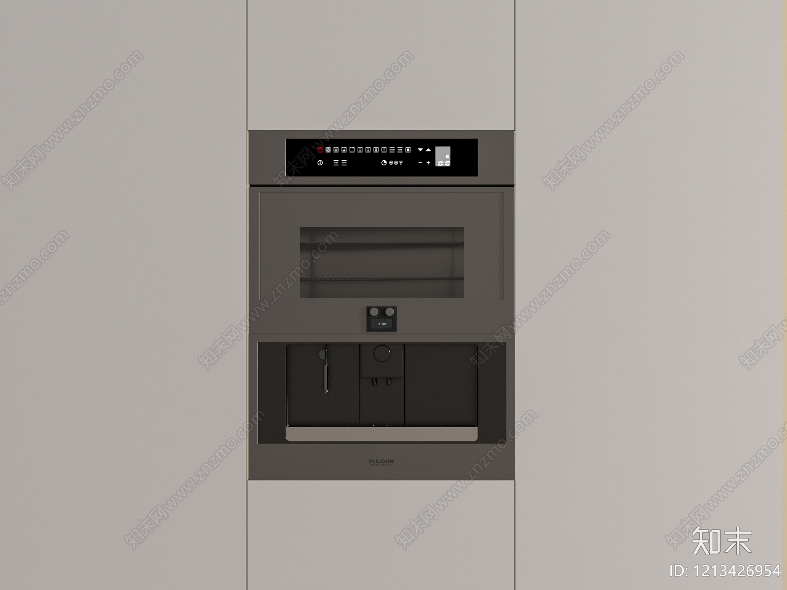 极简烤箱SU模型下载【ID:1213426954】