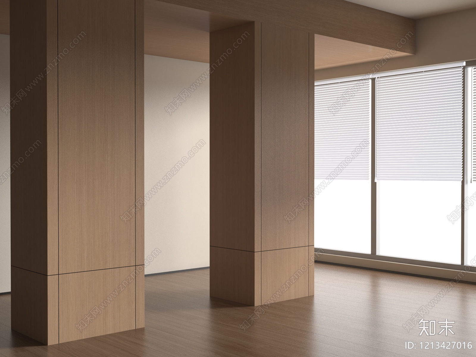 原木极简隔断SU模型下载【ID:1213427016】