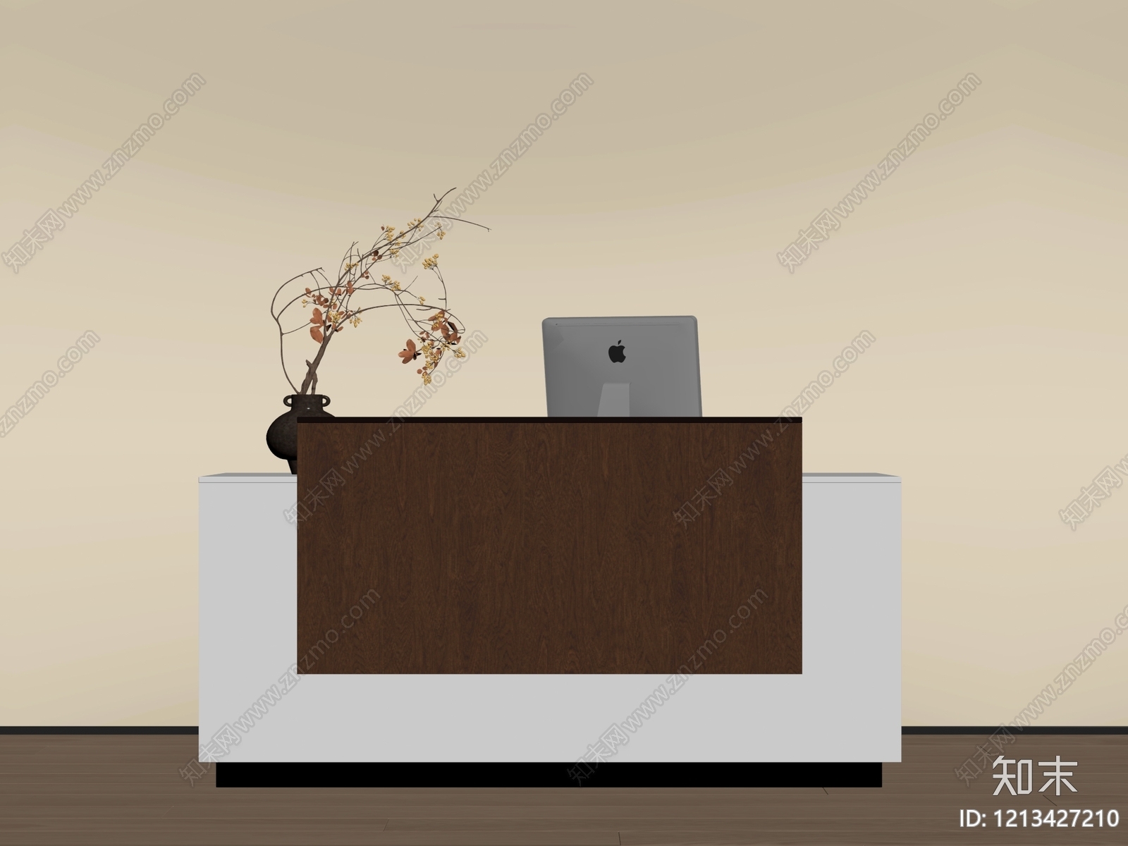 现代简约前台SU模型下载【ID:1213427210】